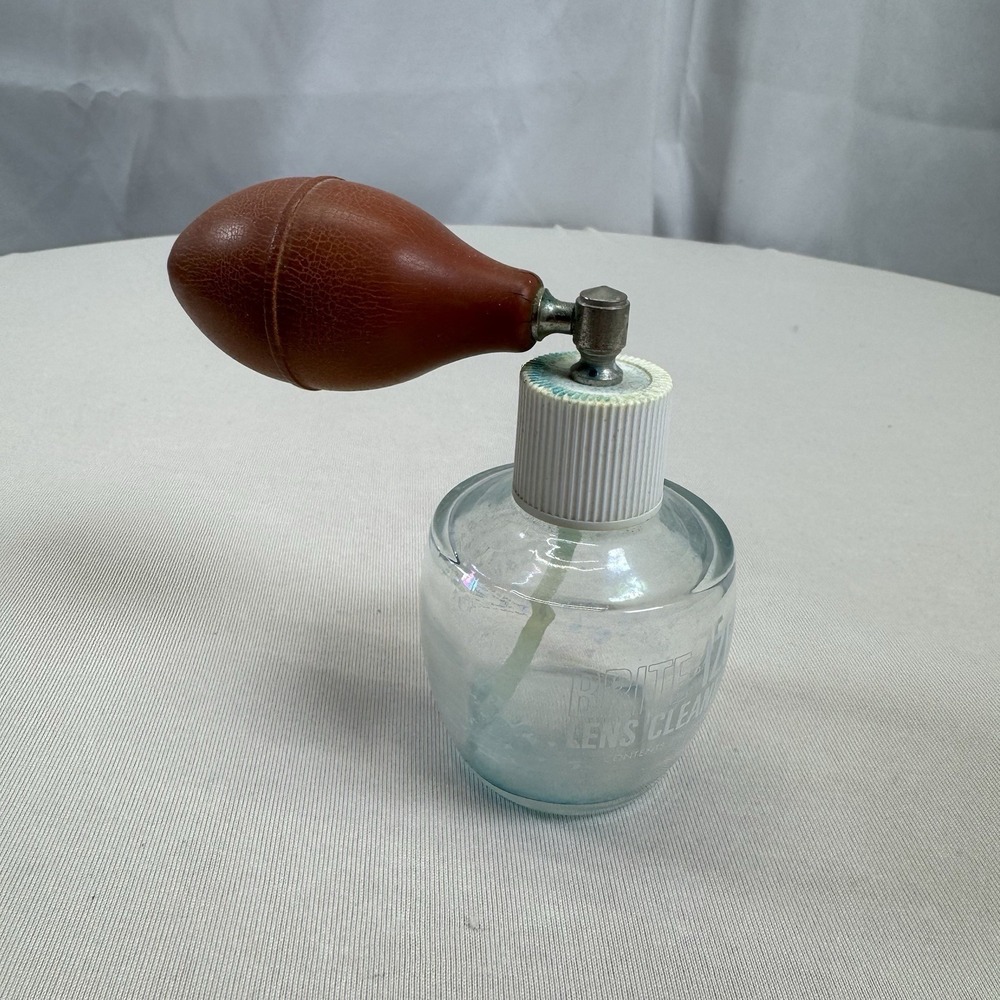 Vintage Brite-Ize Lens Cleaner Bottle
